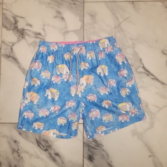 MICHAEL'S SWIMWEAR MEN'S ELEPHANTS SWIM TRUNKS SIZE L - Picture 10 of 10